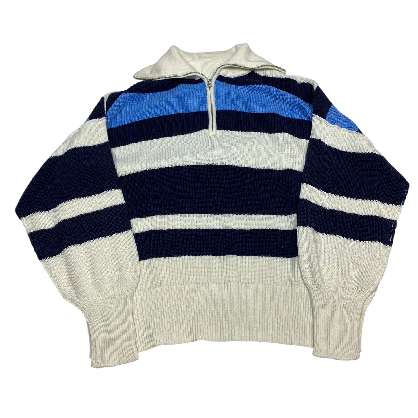 Sweater By Aerie In Blue & Cream, Size:S