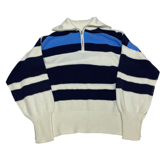Sweater By Aerie In Blue & Cream, Size:S