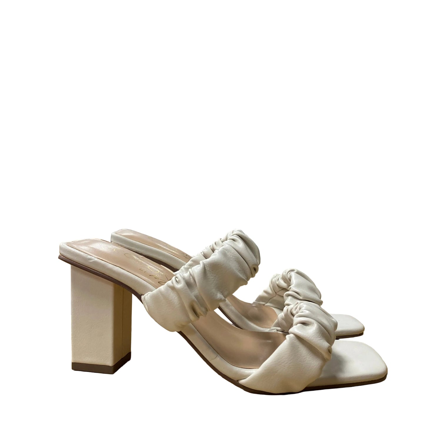 Sandals Heels Block By Matisse In Cream, Size:6