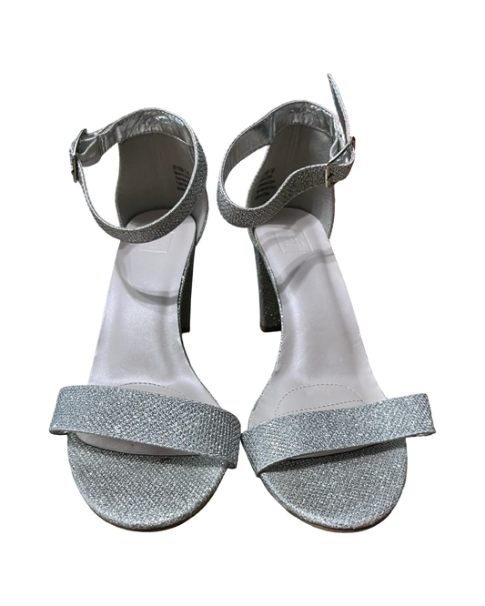 Shoes Heels Block By Clothes Mentor In Silver, Size:7