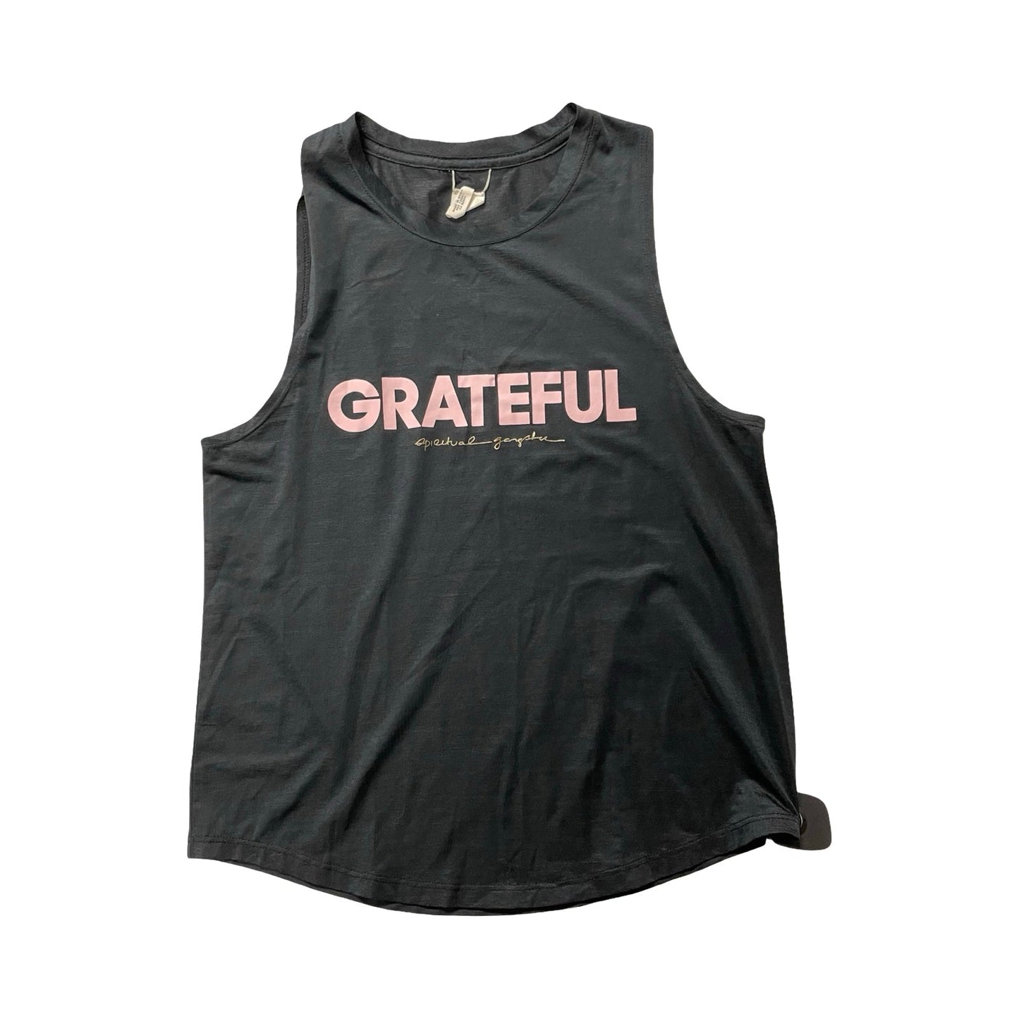 Athletic Tank Top By Spiritual Gangster In Black & Pink, Size:S