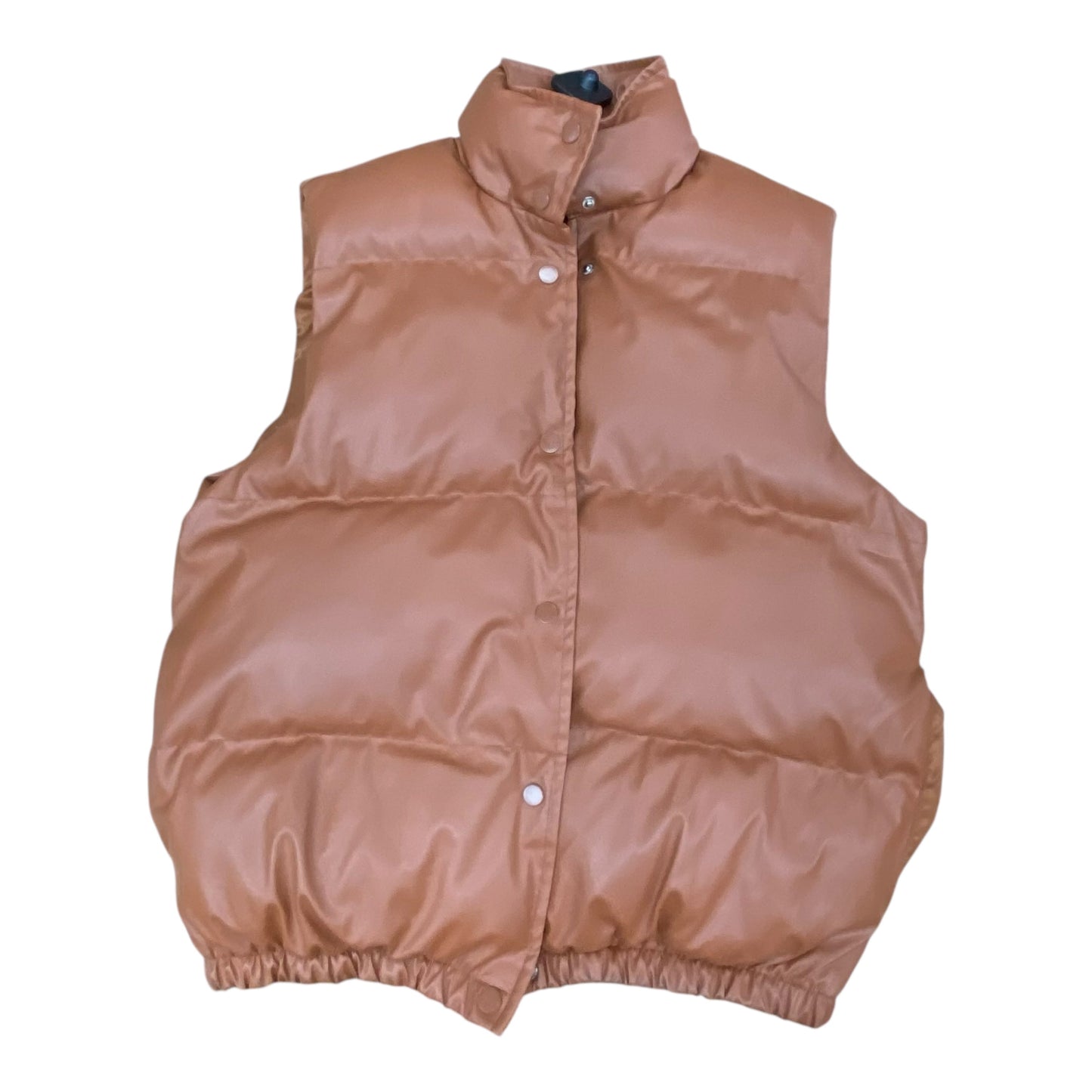 Vest Puffer & Quilted By Bestto In Brown, Size:S