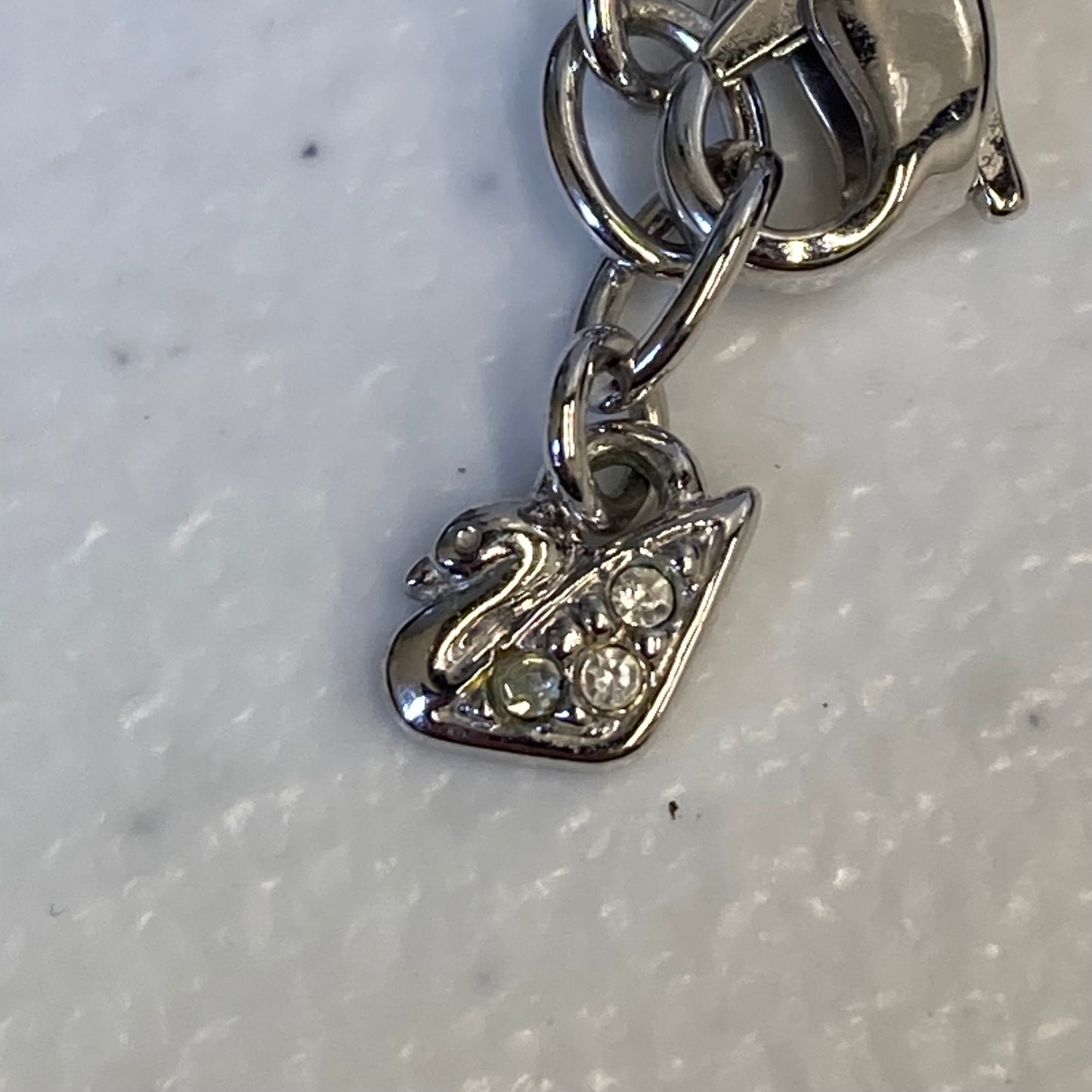 Necklace Designer By Swarovski In Blue & Silver