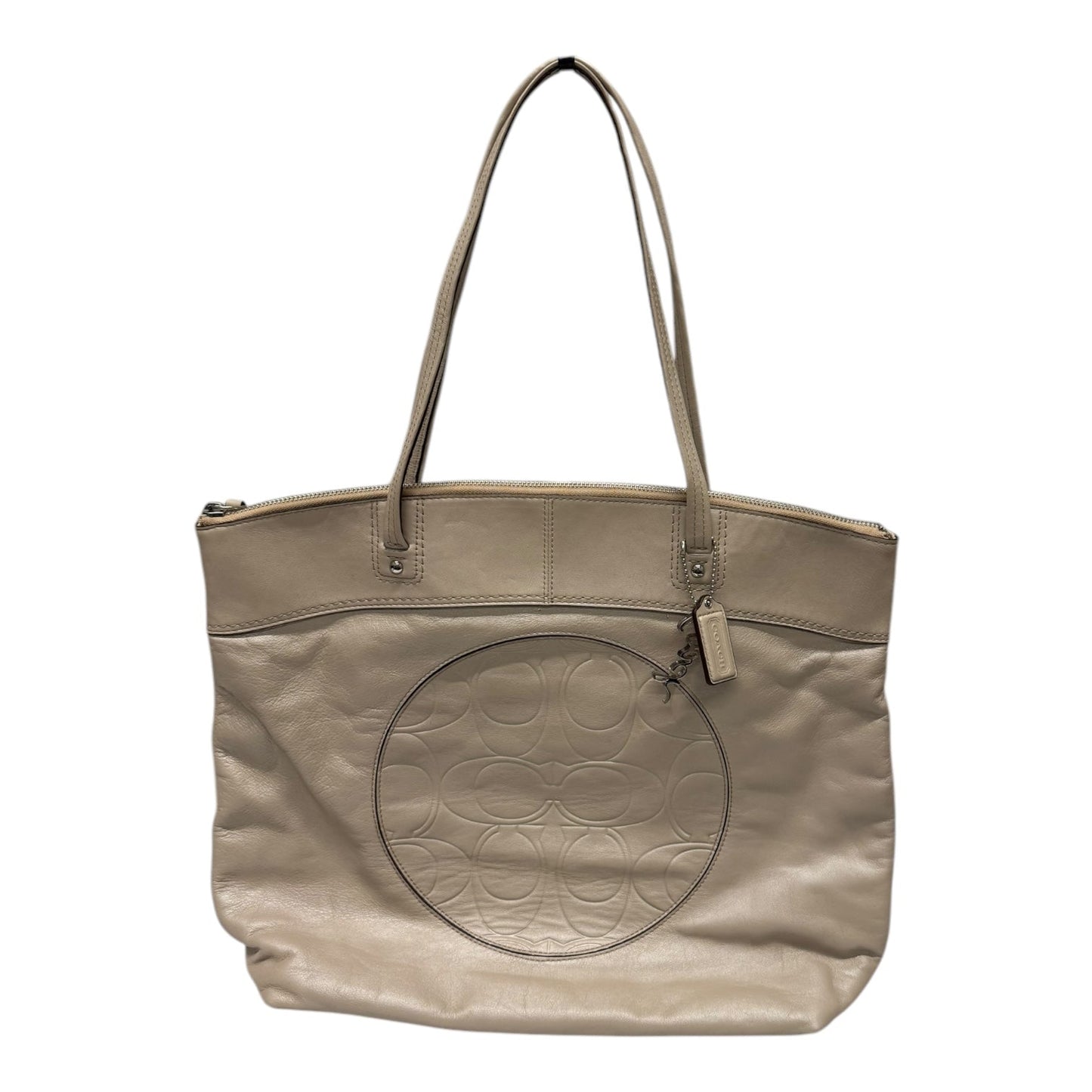 Handbag Designer By Coach In Taupe, Size:Large