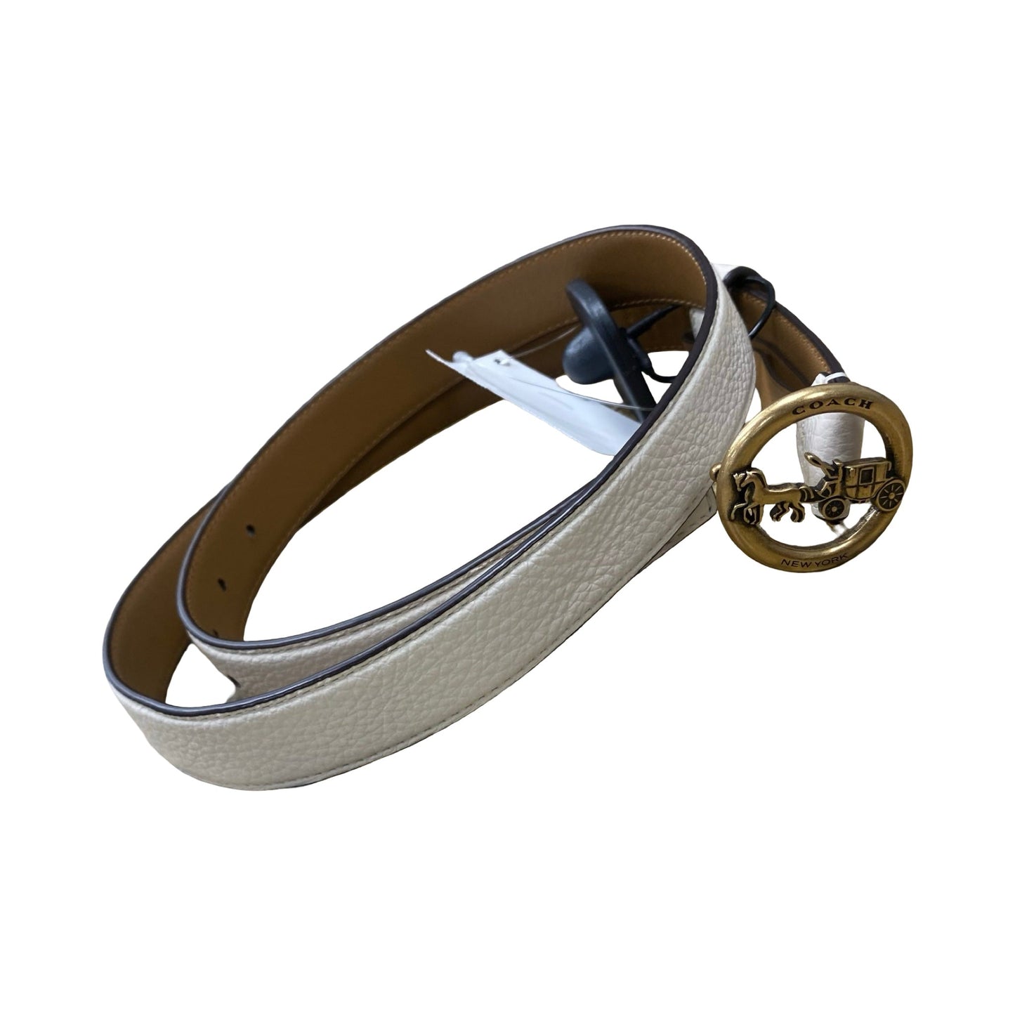 Belt Designer By Coach In Cream, Size: