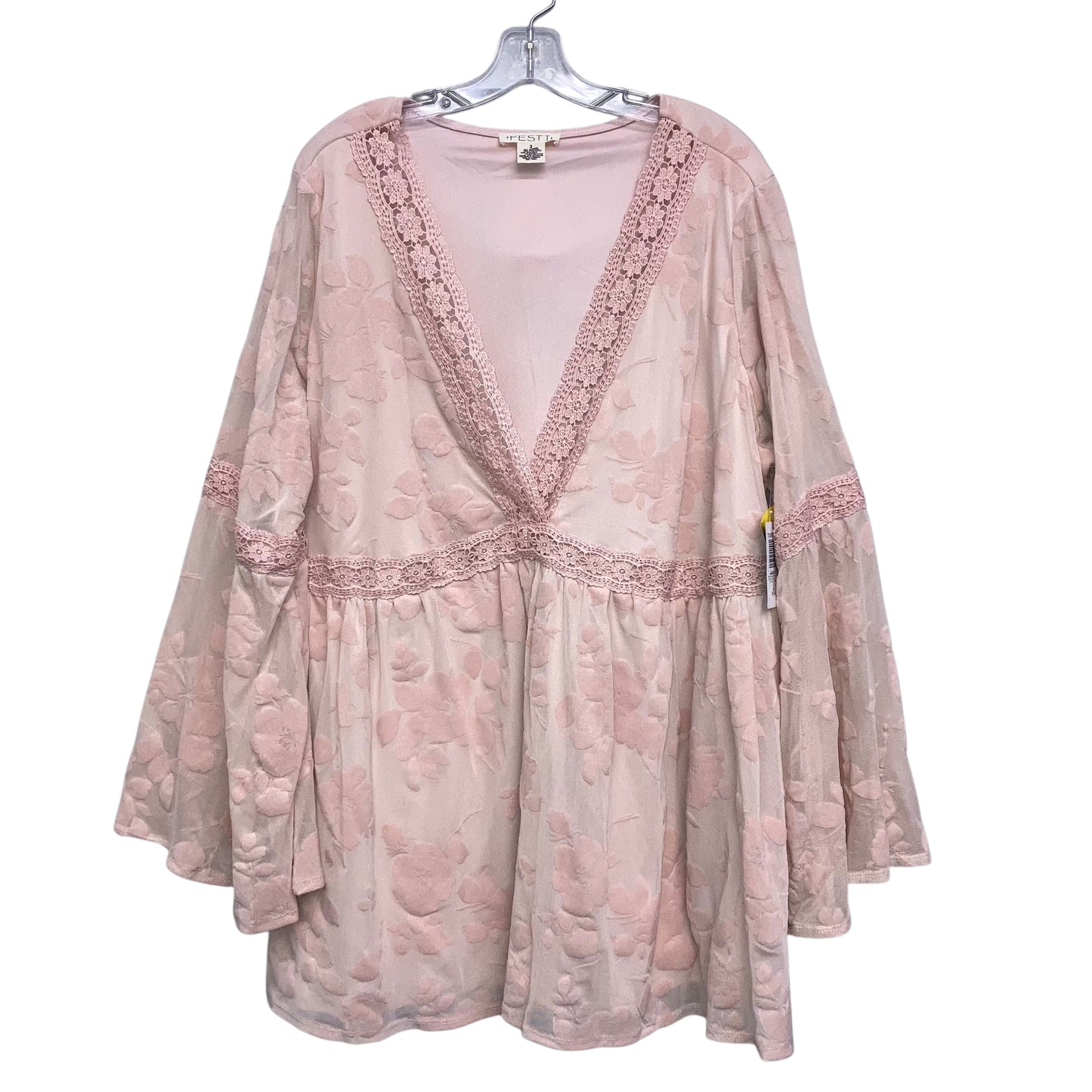 Top Ls By Torrid In Pink, Size:3X