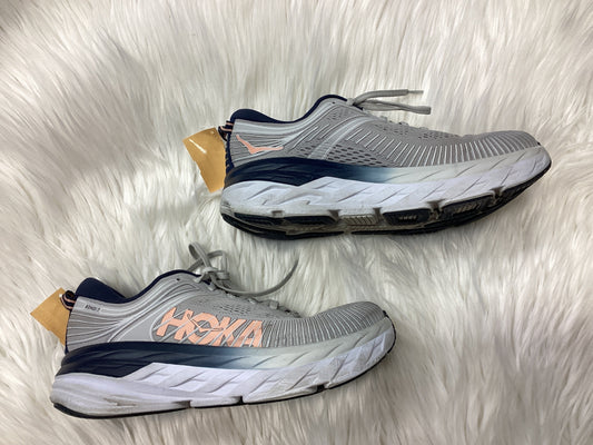 Shoes Athletic By Hoka In Grey, Size:9