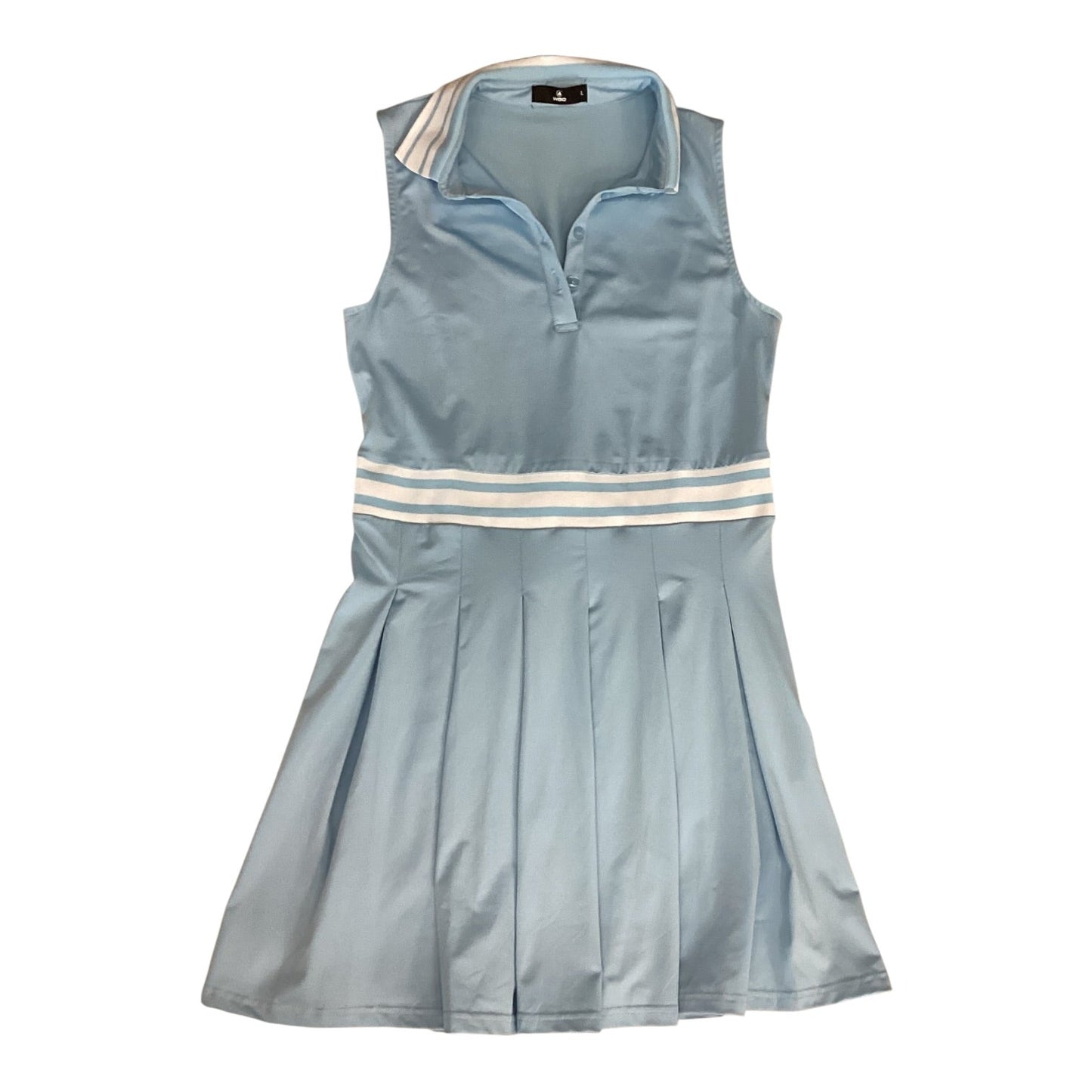 Athletic Dress By Cmc In Blue & White, Size:L