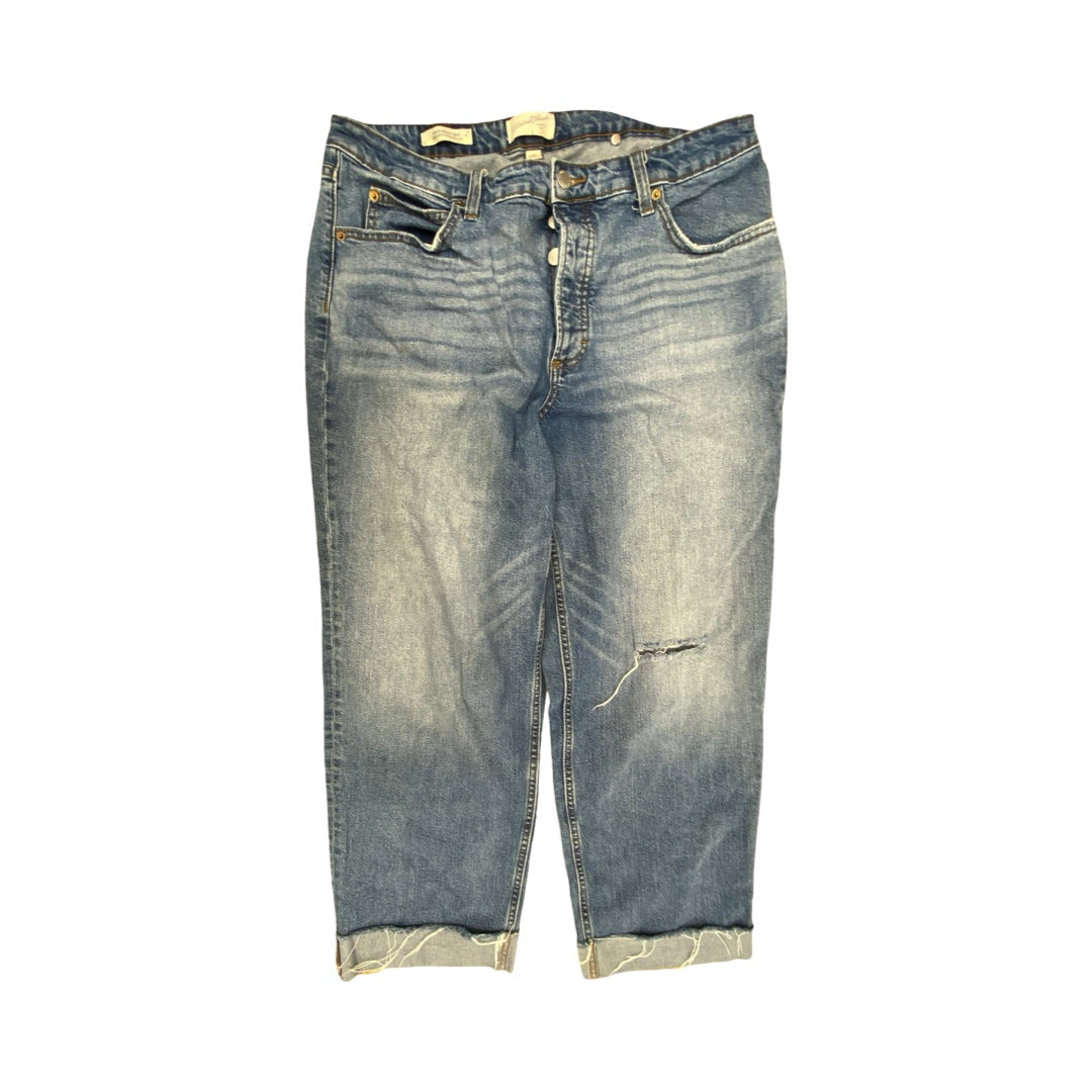 Jeans Straight By Universal Thread In Blue Denim, Size:18