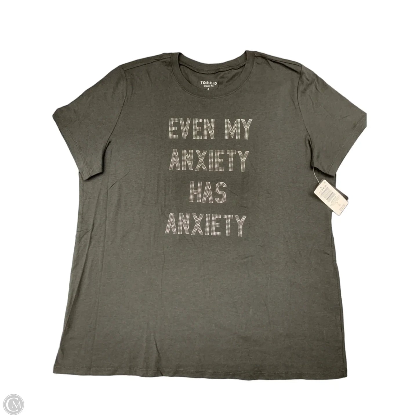 Top Short Sleeve By Torrid In Grey, Size: L