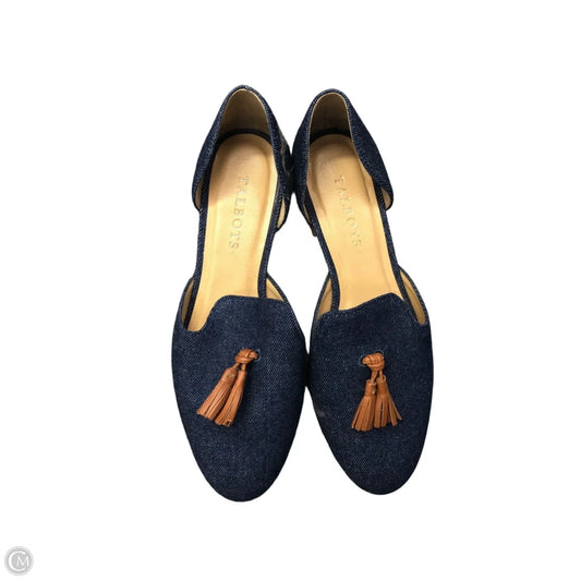 Shoes Flats By Talbots In Blue Denim, Size: 7