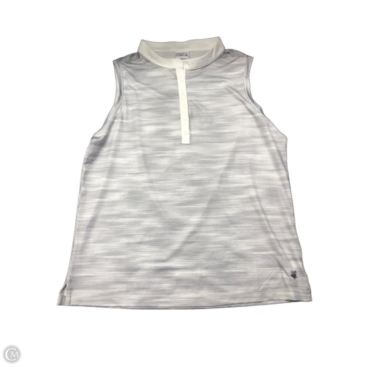 Athletic Top Short Sleeve By Birdies In Grey, Size: L