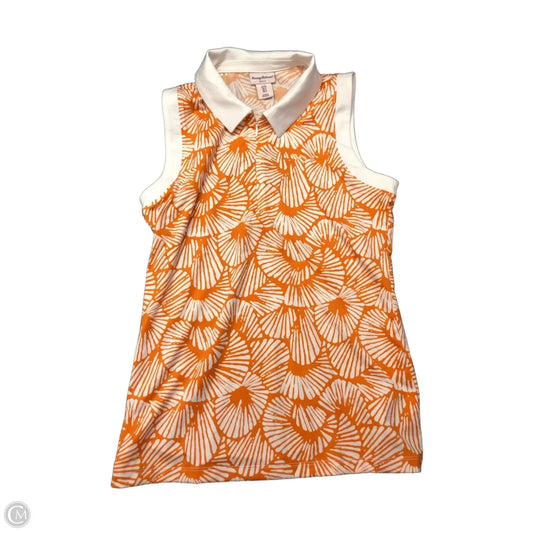 Athletic Top Short Sleeve By Tommy Bahama In Orange, Size: S