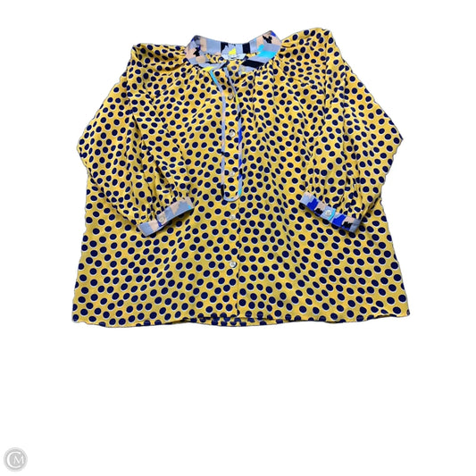 Blouse Long Sleeve By Tucker In Yellow, Size: S