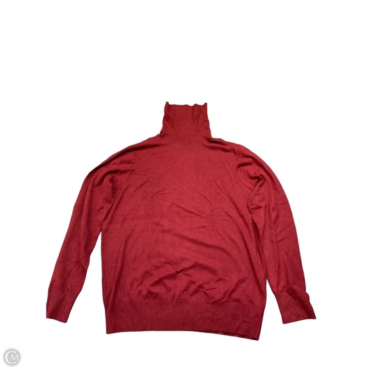 Sweater By Ann Taylor In Maroon, Size: Xl