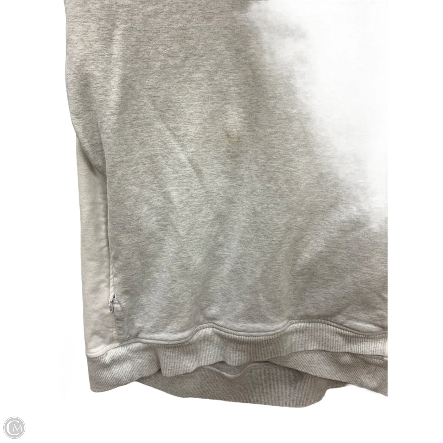 Athletic Sweatshirt Collar By Lululemon In Grey, Size: 8