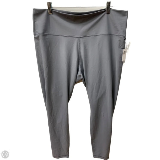 Athletic Leggings By Old Navy In Grey, Size: 2x