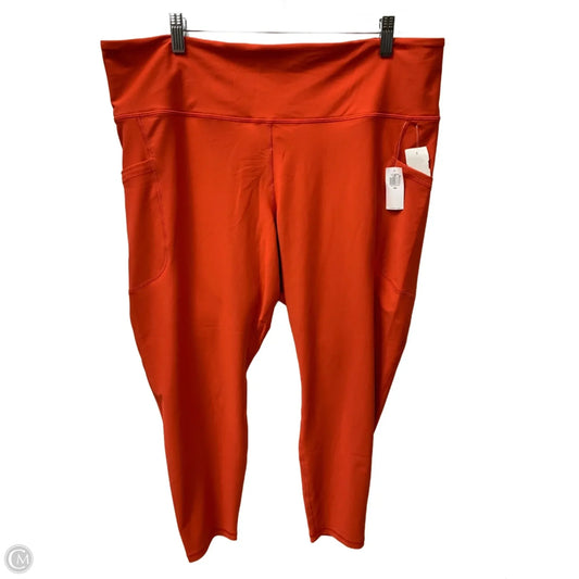 Athletic Leggings By Old Navy In Orange, Size: 2x