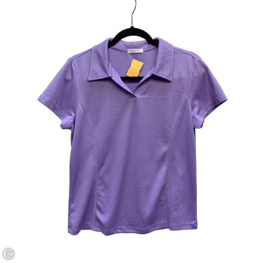 Top Short Sleeve By Cmc In Purple, Size: M