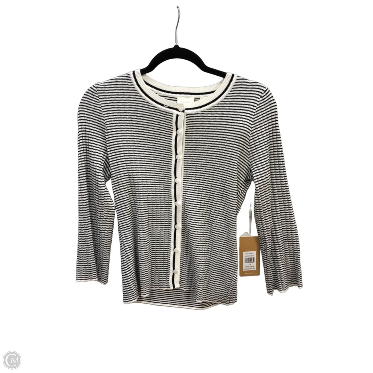 Cardigan By Cyrus In Black & White, Size: Xs