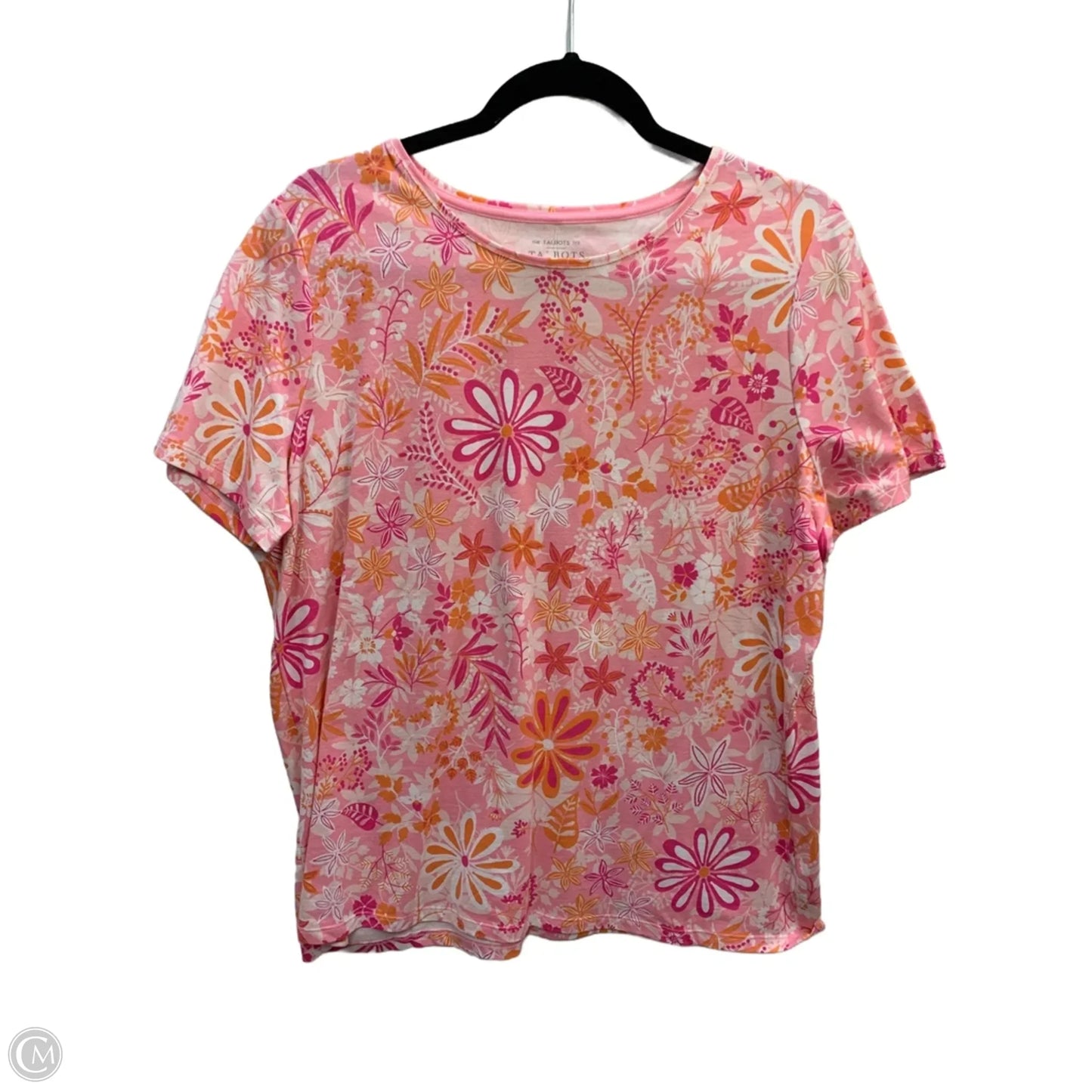 Top Short Sleeve By Talbots In Pink, Size: 1x