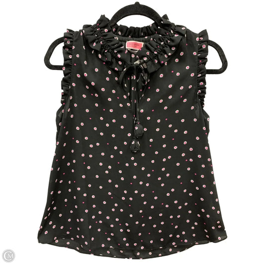 Top Sleeveless Designer By Kate Spade In Black, Size: S
