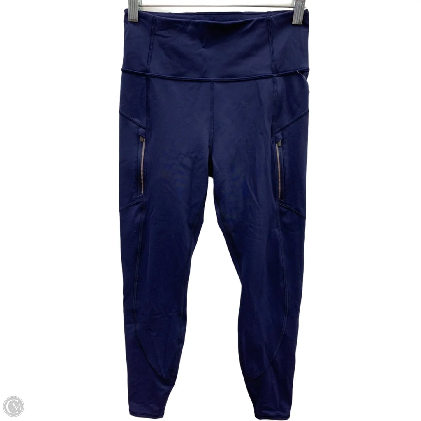 Athletic Leggings By Athleta In Navy, Size: S