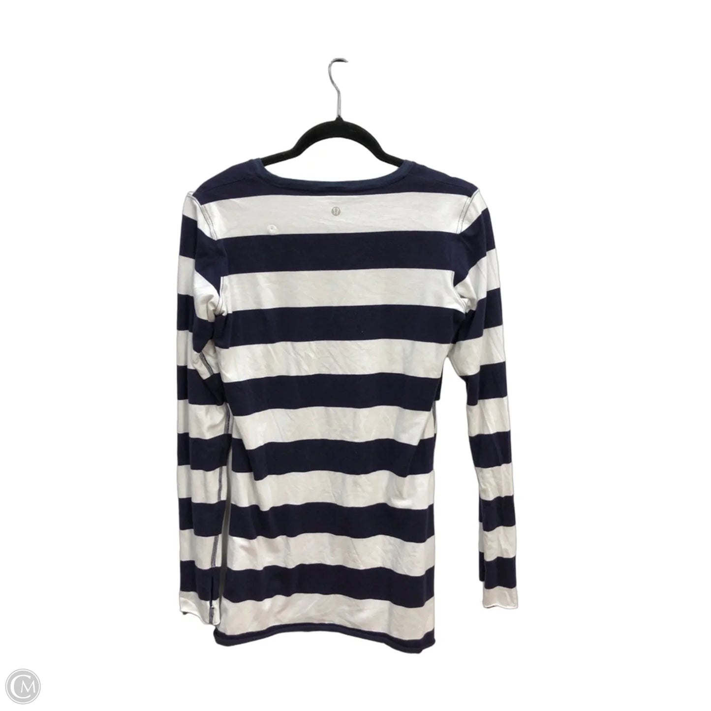 Top Long Sleeve By Lululemon In Striped Pattern, Size: 8