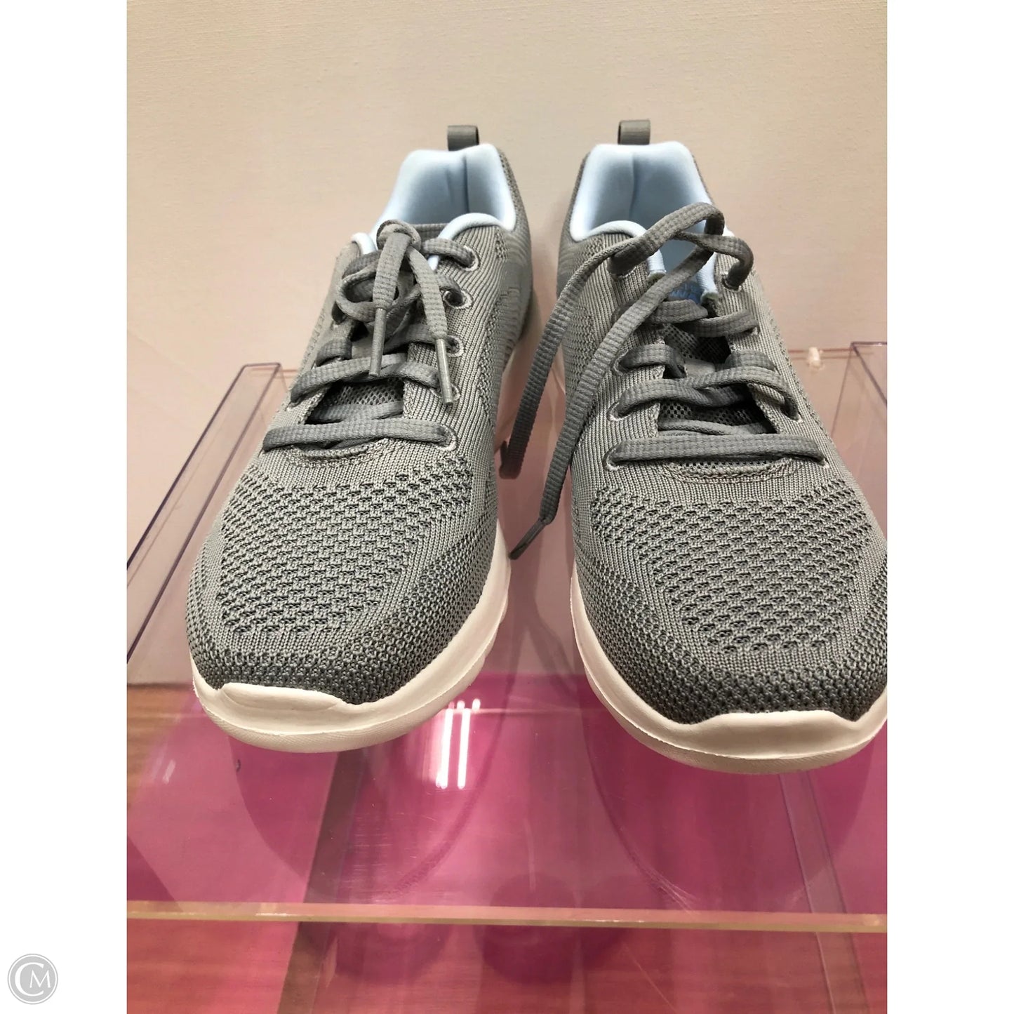 Shoes Athletic By Skechers In Grey, Size: 7.5