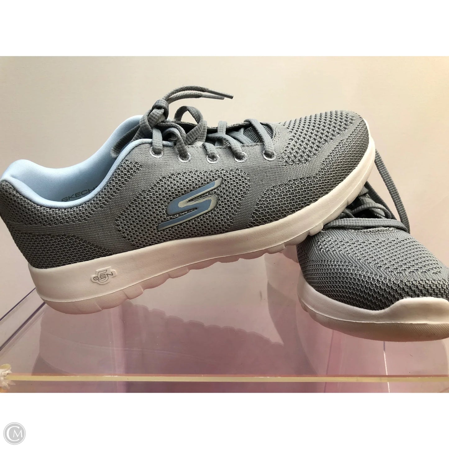 Shoes Athletic By Skechers In Grey, Size: 7.5