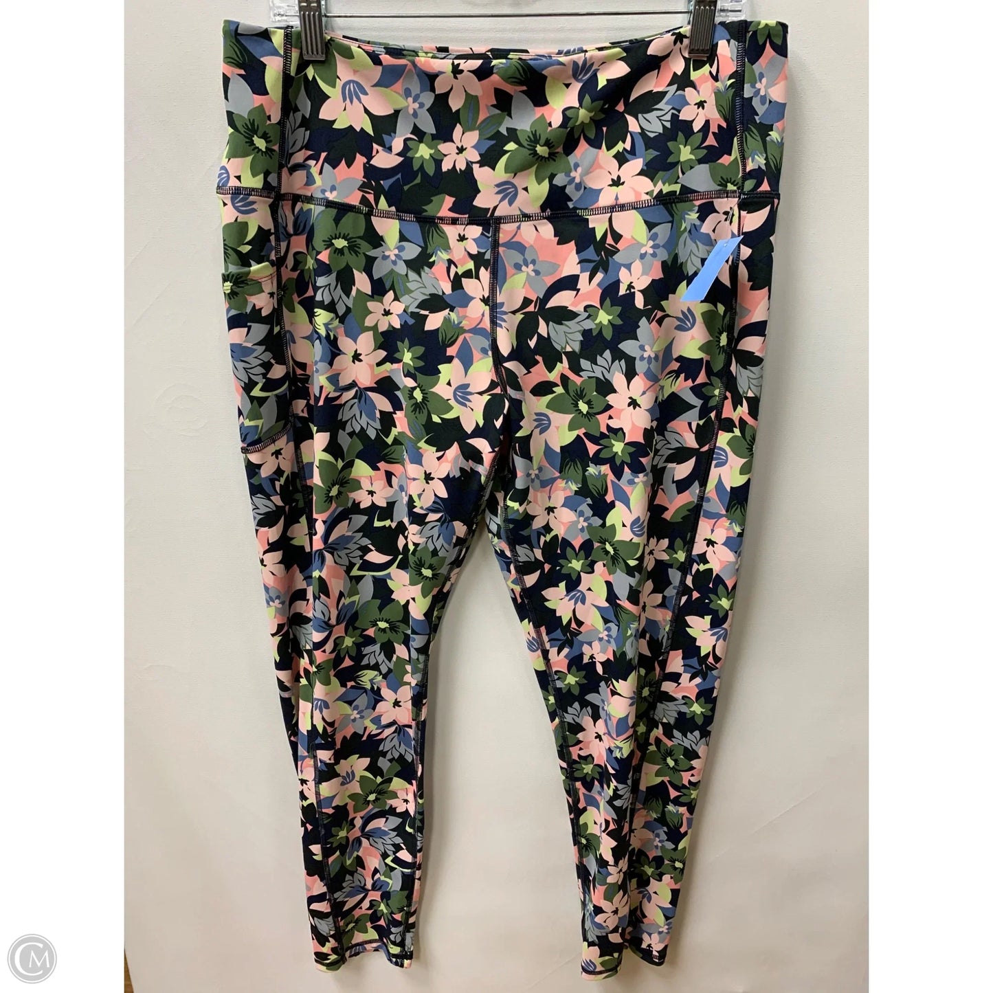 Pants Leggings By Vera Bradley In Floral Print, Size: 2x