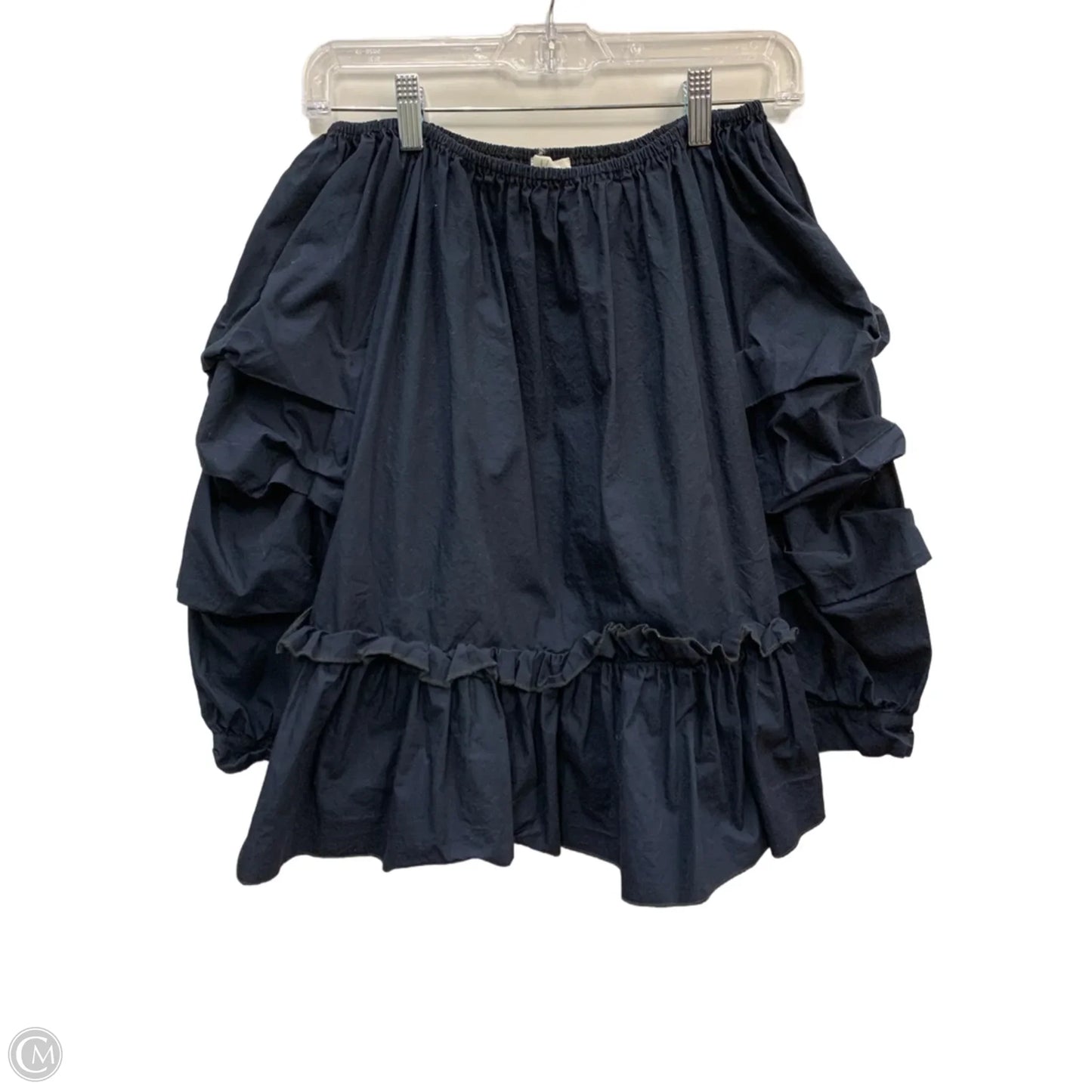 Top Long Sleeve By JOH In Navy, Size: M