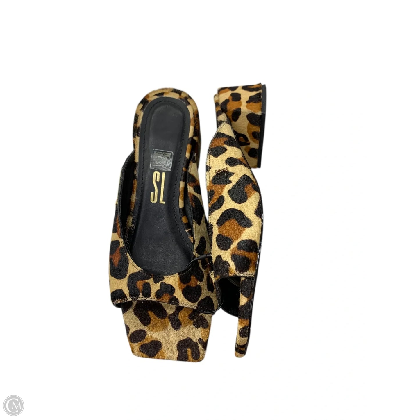Shoes Heels Block By Clothes Mentor In Leopard Print, Size: 8