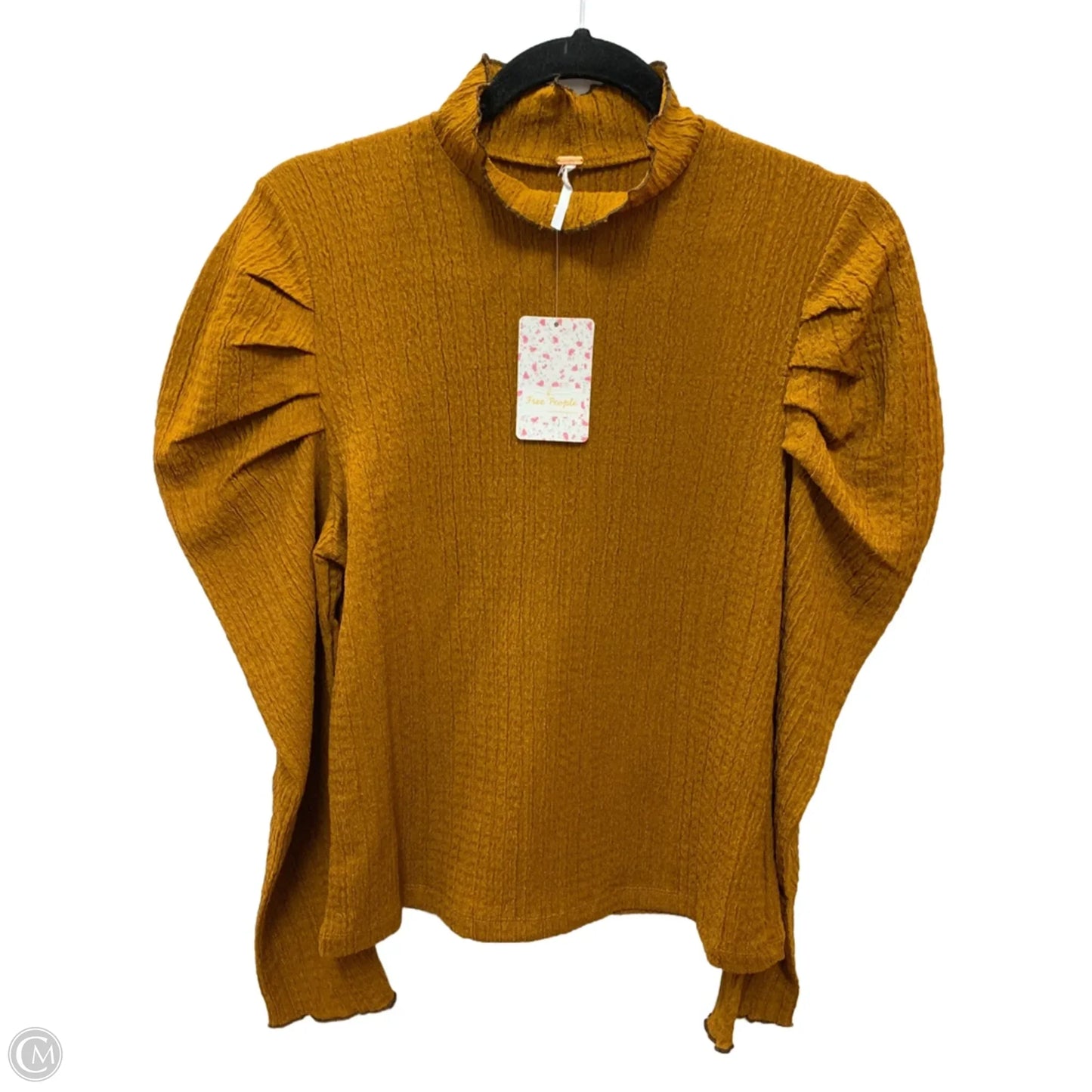 Top Long Sleeve By Free People In Yellow, Size: L