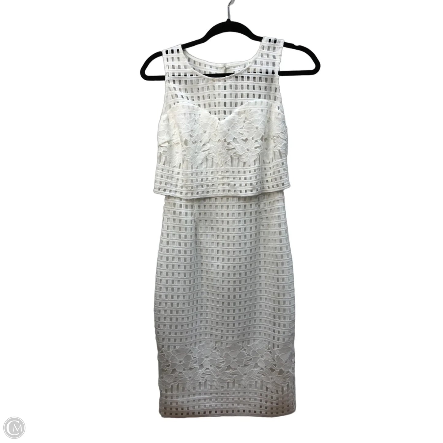 Dress Casual Midi By Guess In White, Size: 2