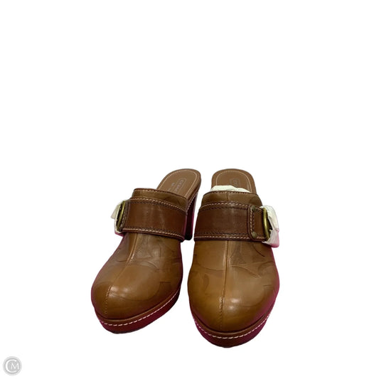 Shoes Designer By Coach In Brown, Size: 9.5