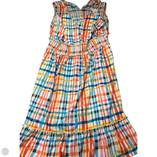 Dress Casual Maxi By Cato In Blue & Orange, Size: 3x