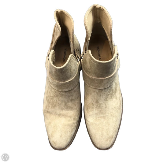 Boots Ankle Heels By Sonoma In Tan, Size: 6