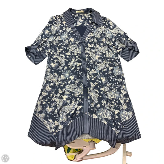 Dress Designer By Alice + Olivia In Blue, Size: L