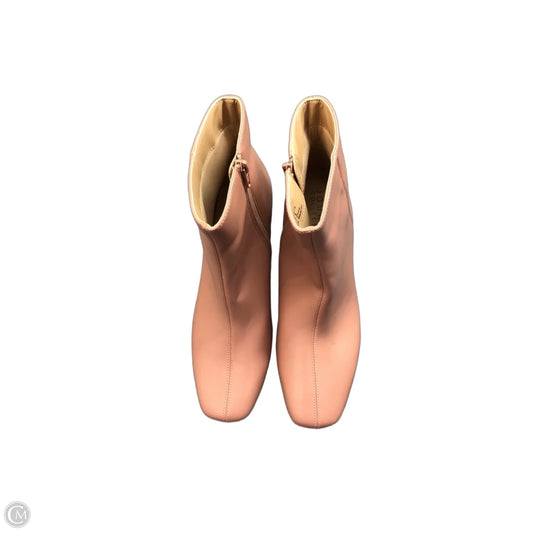 Boots Ankle Heels By Journee In Pink, Size: 9