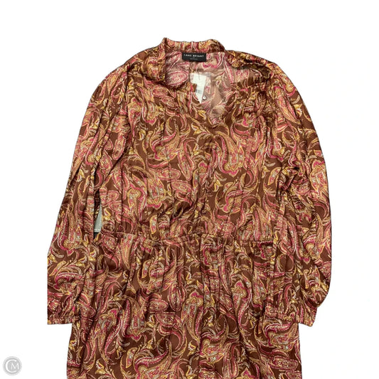 Dress Casual Maxi By Lane Bryant In Brown & Pink, Size: 20