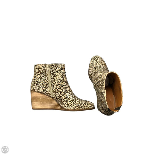 Boots Ankle Heels By Lucky Brand In Animal Print, Size: 11