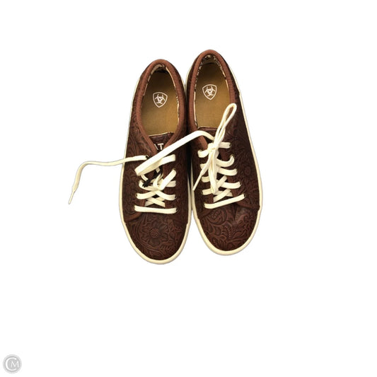 Shoes Sneakers By Ariat In Brown, Size: 8