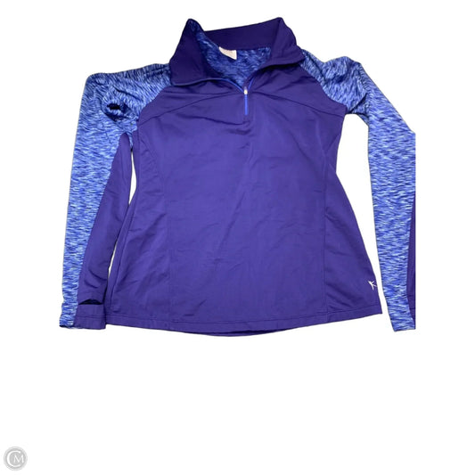 Athletic Sweatshirt Collar By Danskin In Blue, Size: S