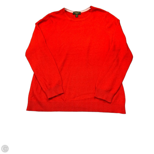 Sweater By Charter Club In Red, Size: Xl