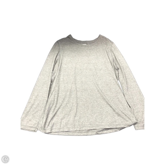 Top Long Sleeve By Danskin In Grey, Size: Xl