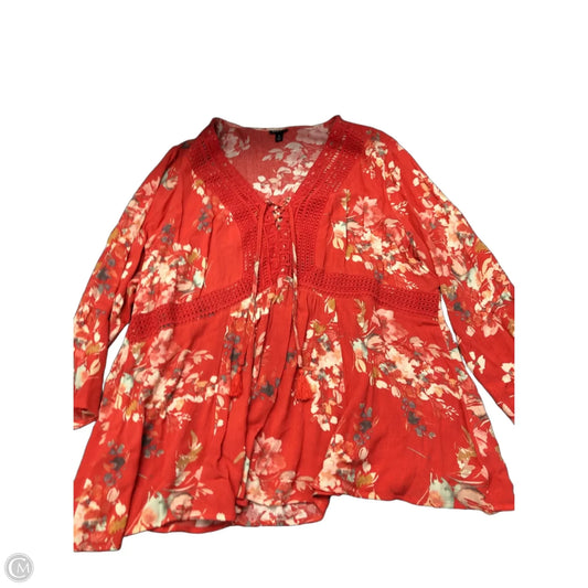 Top Long Sleeve By Torrid In Pink, Size: 3x