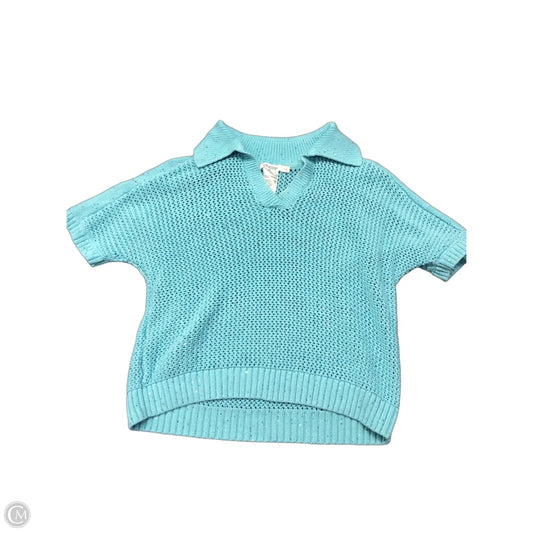 Sweater Short Sleeve By Chicos In Blue, Size: 1x