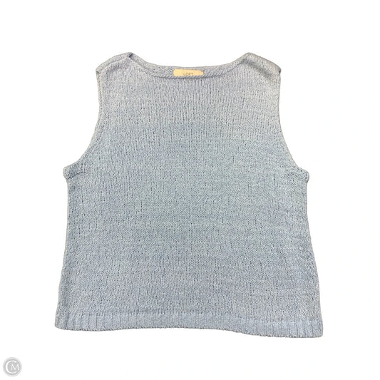 Sweater Short Sleeve By Loft In Blue, Size: Xl