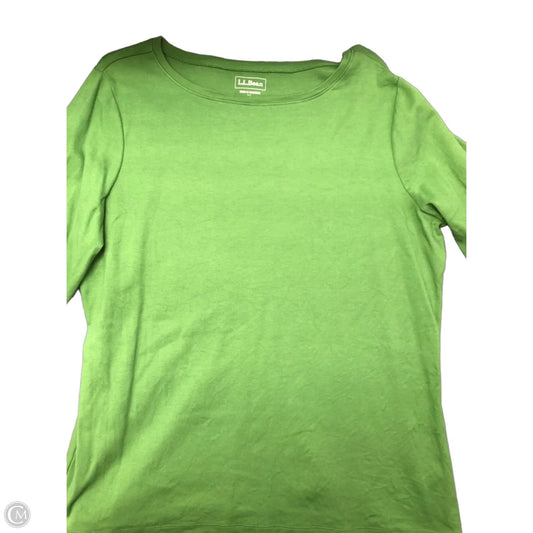 Top Long Sleeve By L.l. Bean In Green, Size: Xl